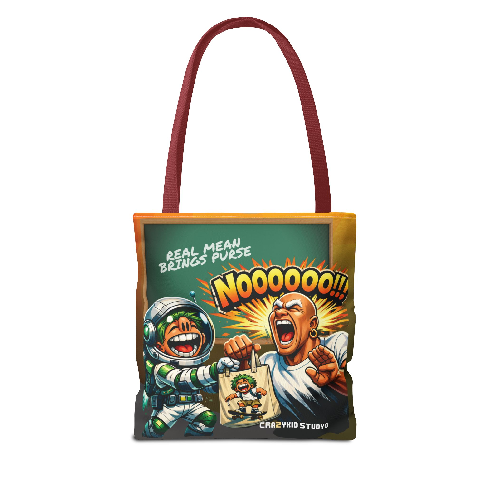 Nooooo!! Comic Tote Bag — Funny Space Astronaut Graphic Tote