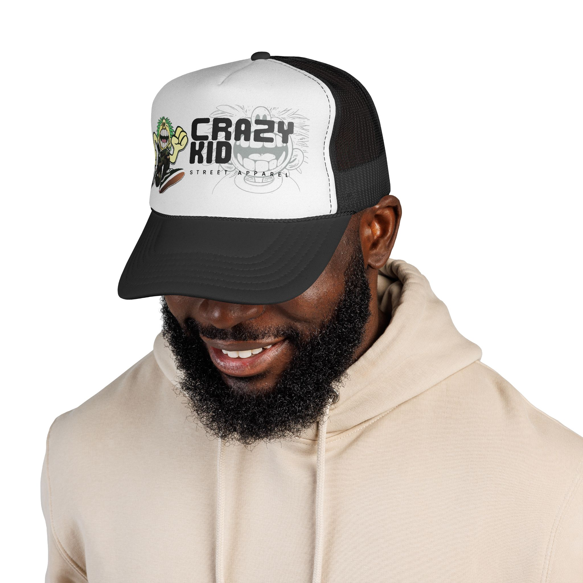 Crazy Kid Skateboarding Trucker Cap