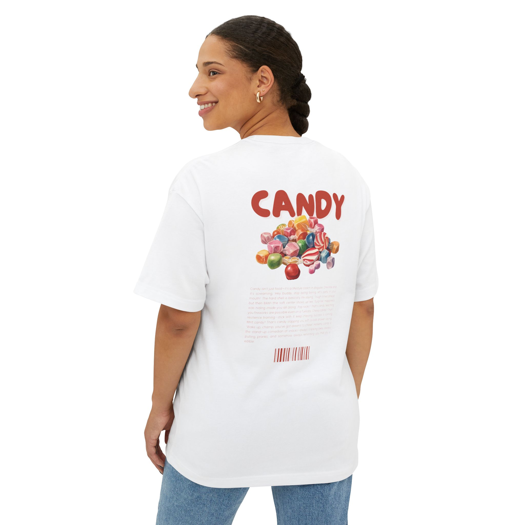 Candy pile front graphic Tee | Crazykid lollipop