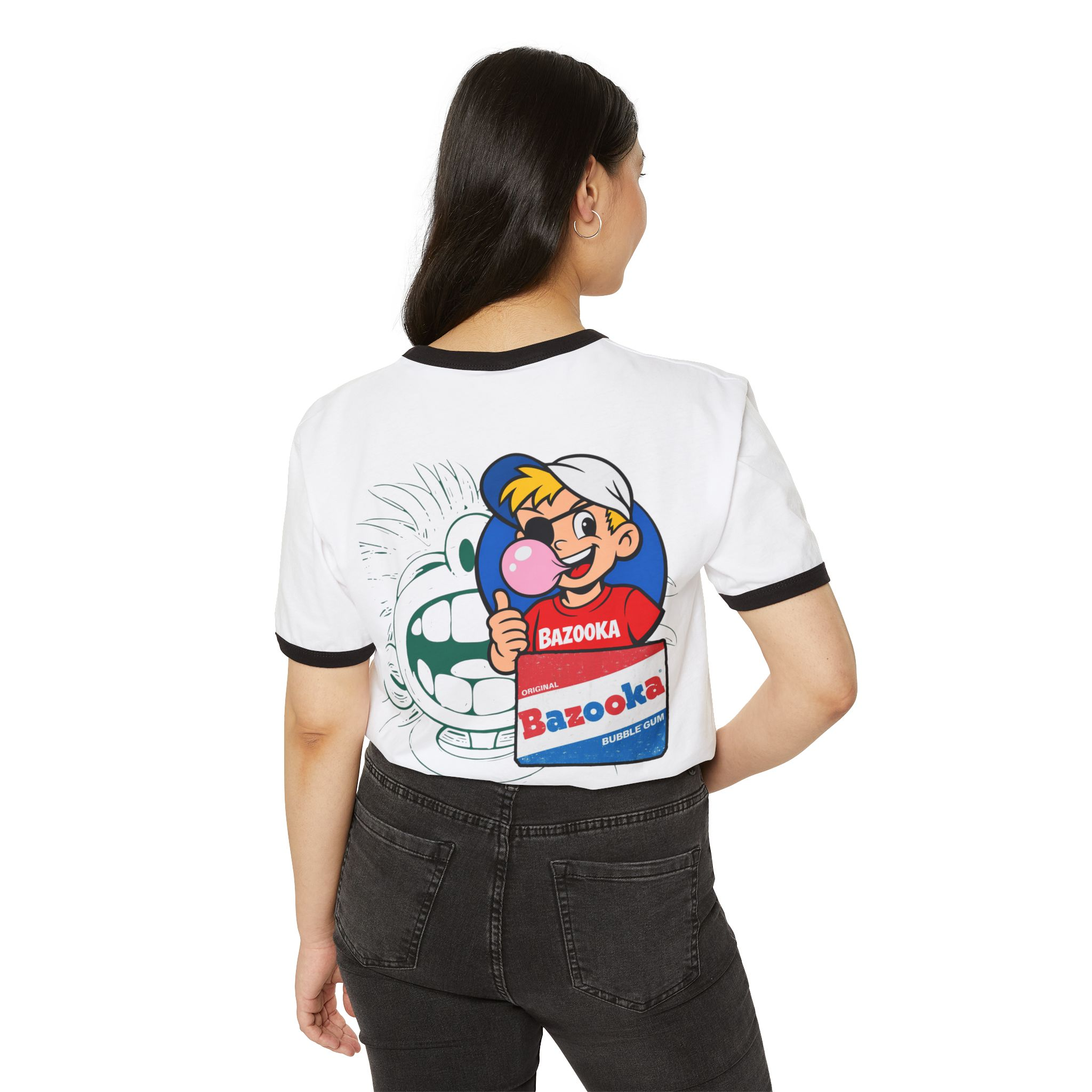 Bazooka Bubble Gum Vintage Ringer T-Shirt