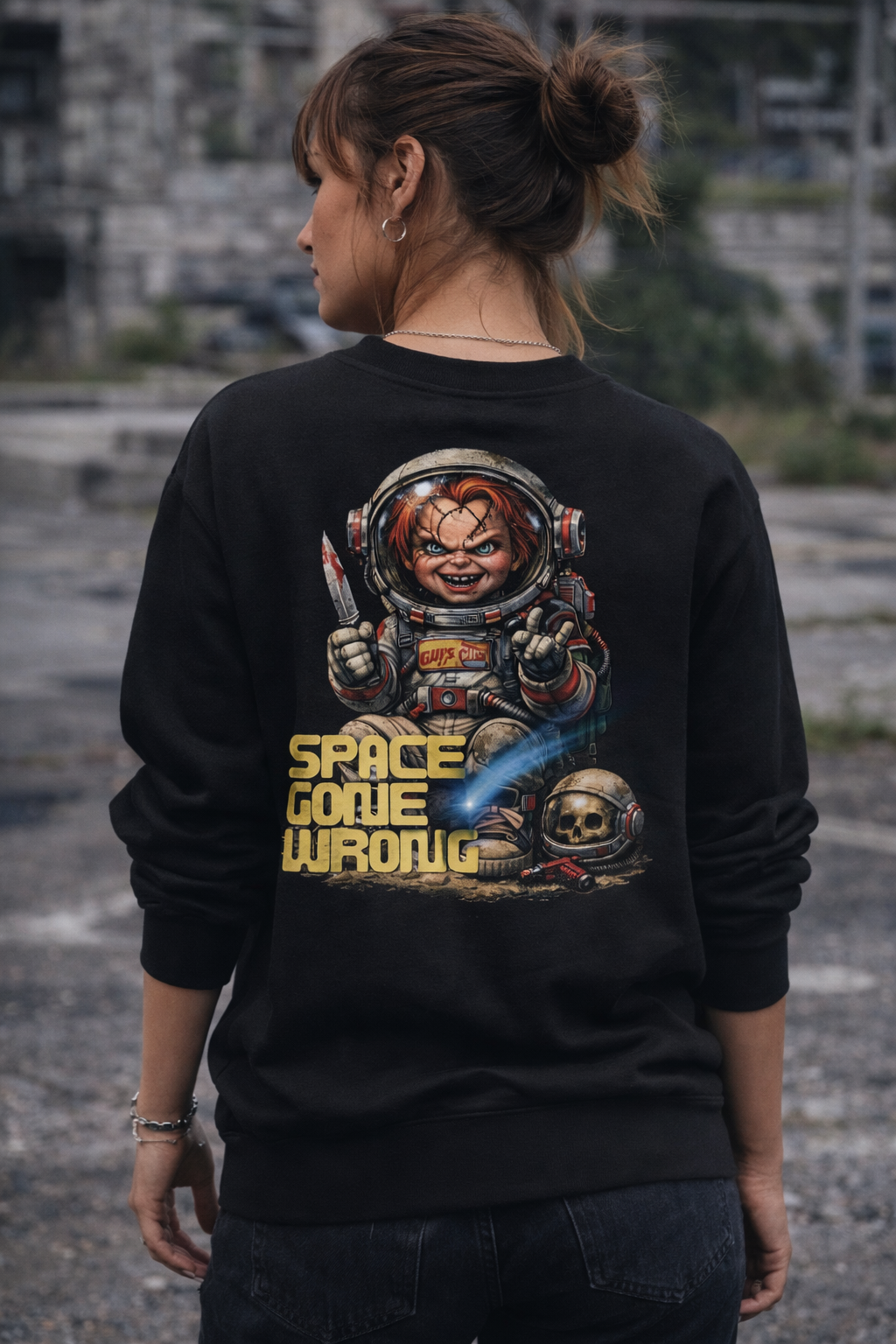 Sweatshirt — Space gone wrong by Chucky
