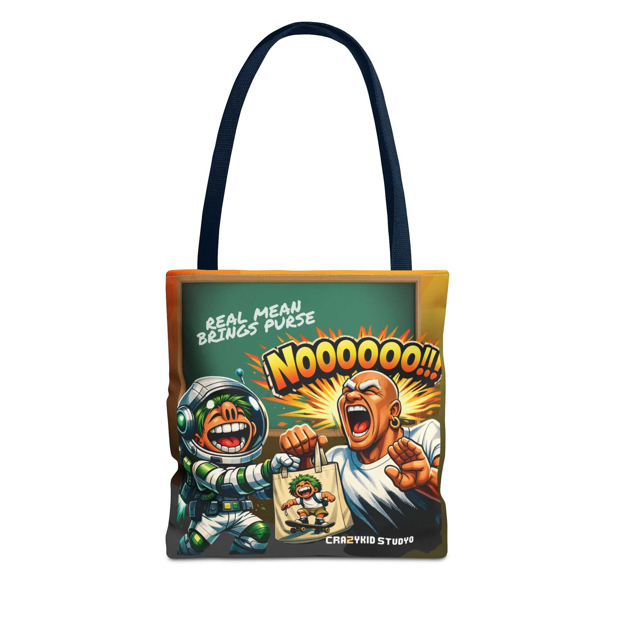 Nooooo!! Comic Tote Bag — Funny Space Astronaut Graphic Tote