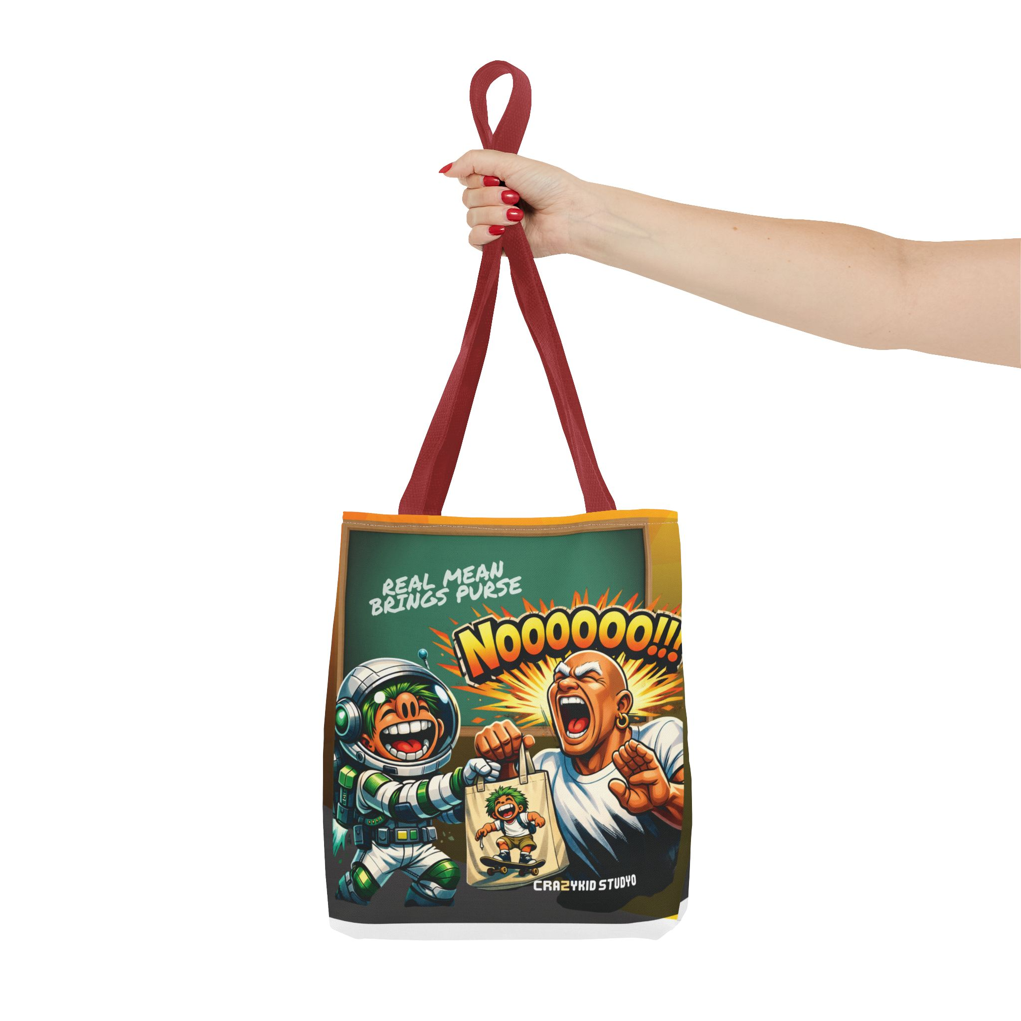 Nooooo!! Comic Tote Bag — Funny Space Astronaut Graphic Tote
