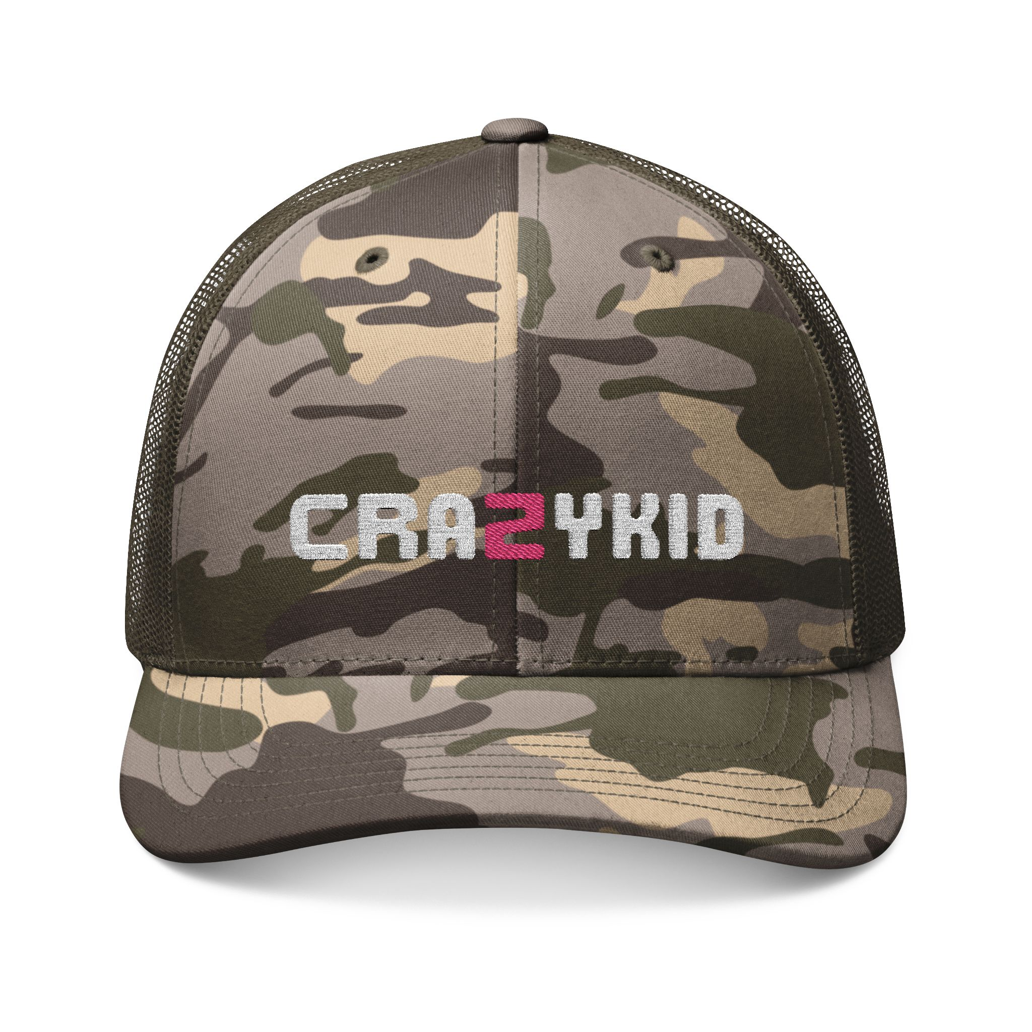 Camouflage Trucker Hat | Embroid