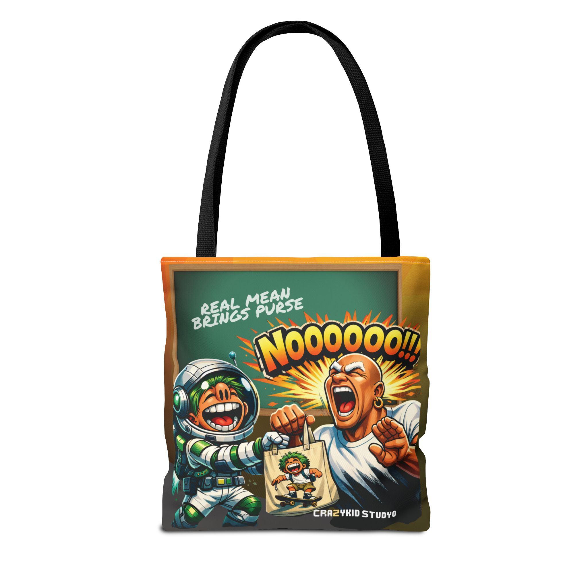 Nooooo!! Comic Tote Bag — Funny Space Astronaut Graphic Tote