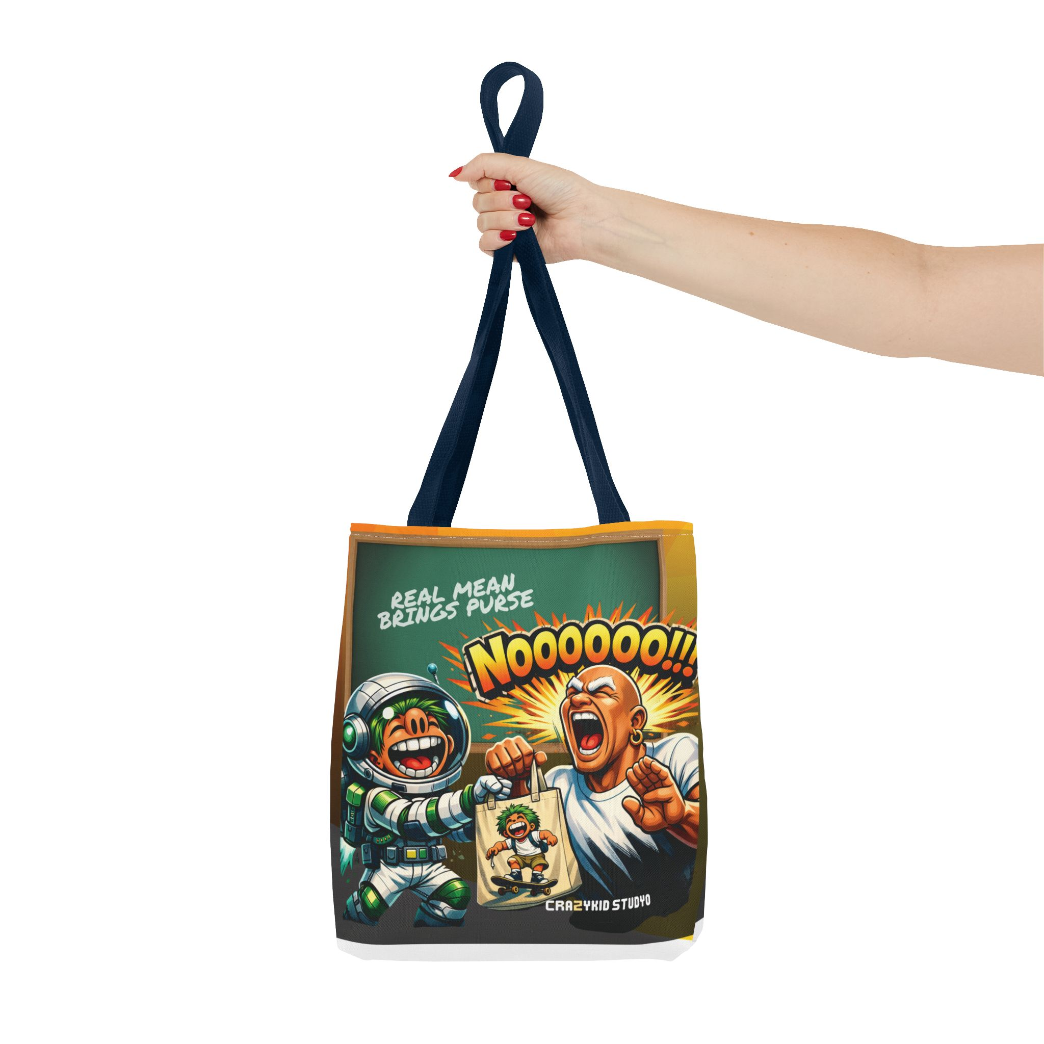 Nooooo!! Comic Tote Bag — Funny Space Astronaut Graphic Tote